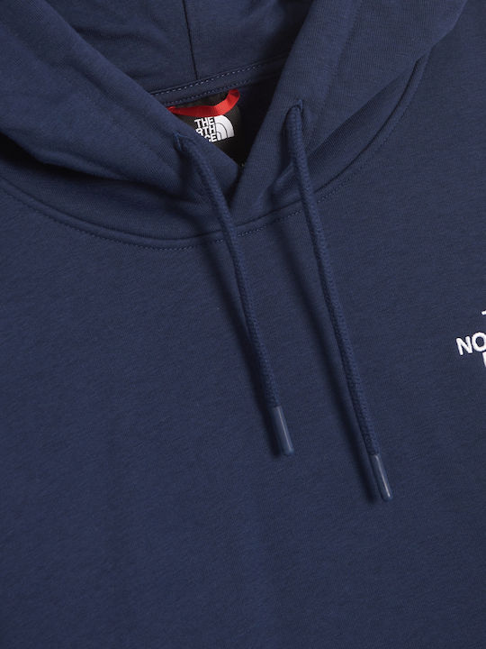 Sweatshirt with Hood Navy Blue