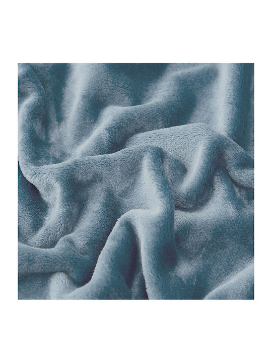 Lino Home Blanket Fleece Single 160x220cm Pello Blue