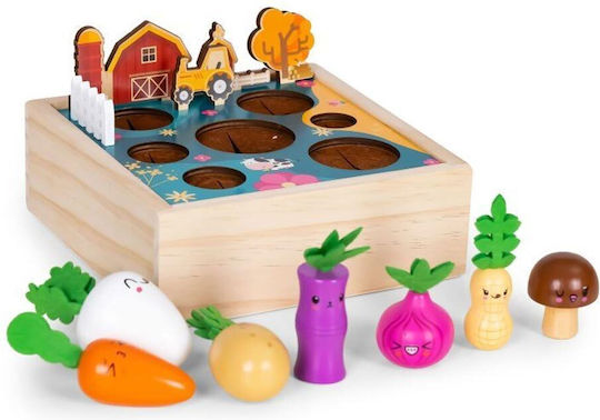 Ecotoys Λαχανόκηπος Τελάρο Με 7 Λαχανικά από Ξύλο για 3+ Ετών