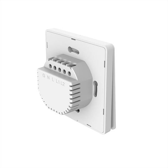 Gosund SW9 Recessed Wall Switch Wi-Fi Lighting Two-Way with Frame White