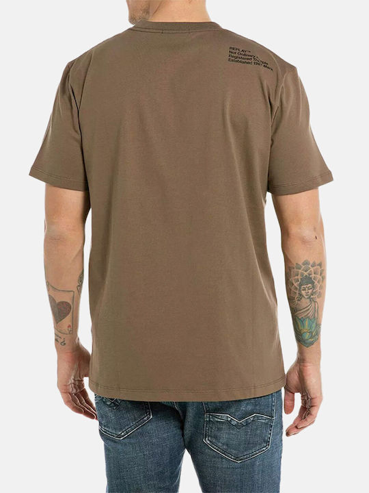 Replay Herren T-Shirt Kurzarm Weiß