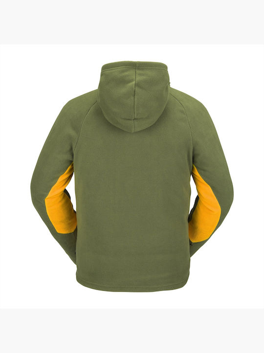 Volcom Men's Sweatshirt Jacket with Hood Green