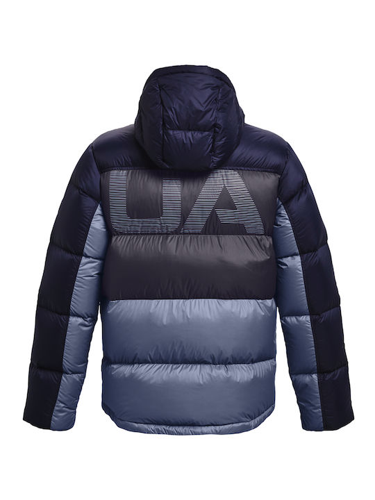 Under Armour Ανδρικό Χειμωνιάτικο Μπουφάν Puffer Navy Μπλε