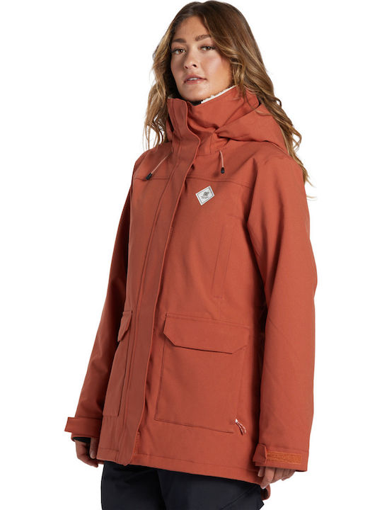 DC Phoenix ADJTJ03037-NNY0 Frauen Jacke aus für Ski & Snowboard Burgundisch