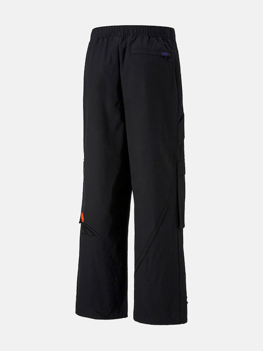 Puma Women's Fabric Cargo Trousers in Baggy Line Black