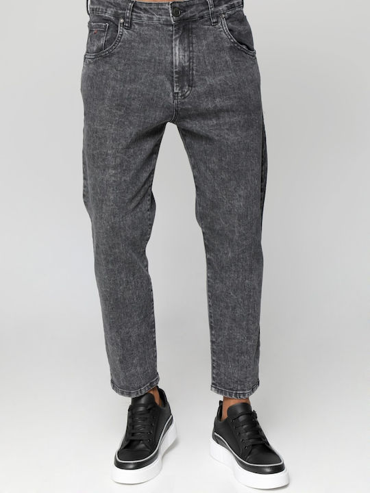 Men's Jeans Pants Elastic Black