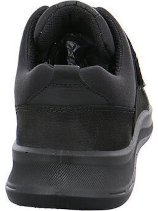 Leder Herren Freizeitschuhe Schwarz
