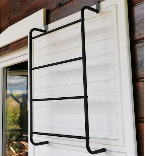 vidaXL Καλόγερος Μπάνιου Μονός ​73x73cm Μαύρος