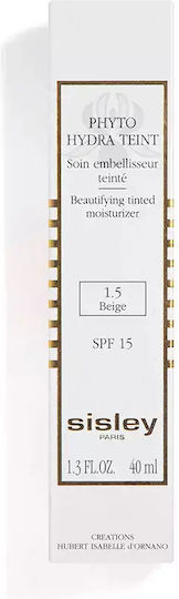 Sisley Paris Phyto Hydra 1.5 Beige Light Cream Face Day Tinted and SPF15 40ml