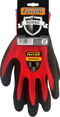 Ferreli Latex Safety Gloves Red