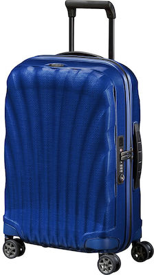 Samsonite C-Lite Medium Travel Suitcase Hard Blue with 4 Wheels Height 69cm