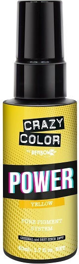 Crazy Color Power Προσωρινή Βαφή Μαλλιών Pigment Yellow 50ml