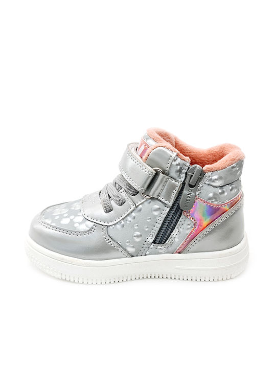 Weestep Kinder-Sneaker Hoch Anatomisch mit Klettverschluss Gray