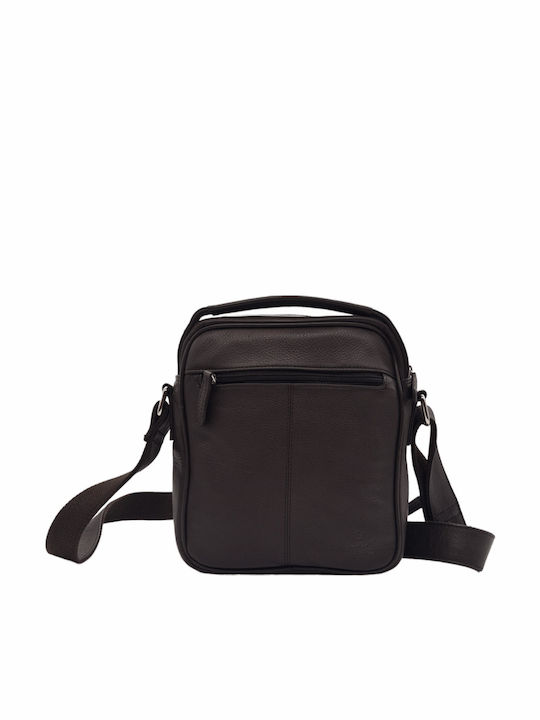 Leather Men's Bag Shoulder / Crossbody Brown