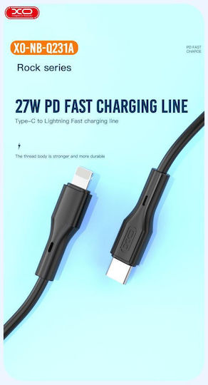 XO Nbq231a USB-C zu Lightning Kabel 27W Schwarz 1m (16.005.0274)