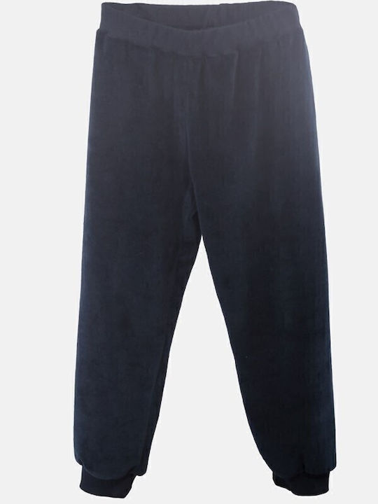 Dreams by Joyce Kids' Pajamas Winter Velvet Navy Blue