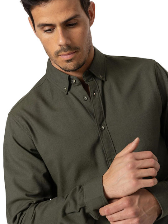 Tiffosi Men's Shirt Long Sleeve Khaki