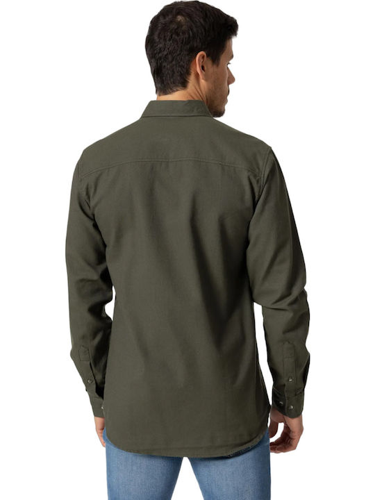 Langärmlig Hemd Khaki