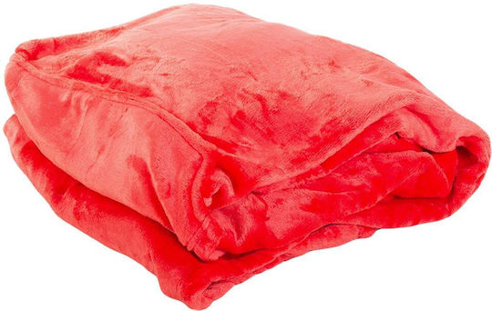 Snuggie Κουβέρτα Fleece με Μανίκια 140x200εκ. Κόκκινο
