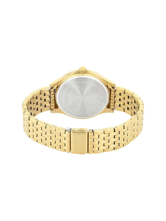 Citizen Watch Battery with Gold Metal Bracelet