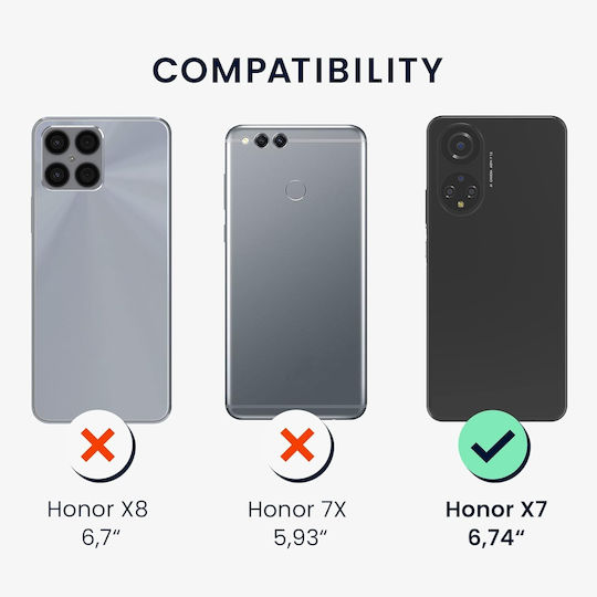KWmobile Umschlag Rückseite Silikon 1.3mm Cool Mint (Honor X7)
