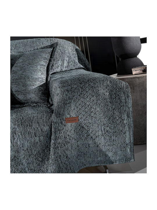 Guy Laroche Nobel Ριχτάρι Πολυθρόνας Chenille 150x180εκ. Anthracite 1133030223016