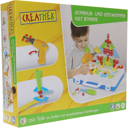 Vedes Kunststoff-Bauspielzeug Creathek für Kinder ab 3+ Jahren