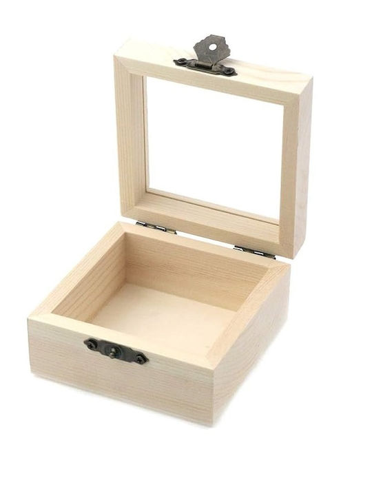Huaxin Cutie Decorativă Lemn 7x7x4cm Huaxin Cutie Decorativă Lemn 7x7x4cm