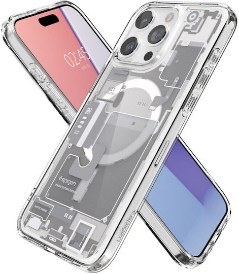 Spigen Ultra Hybrid Umschlag Rückseite Kunststoff 2mm Zero One White (iPhone 15 Pro)