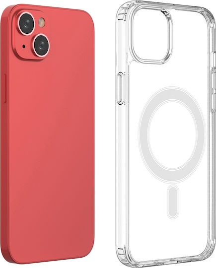 Back Cover Tempered Glass / Silicon Transparent (iPhone 15)
