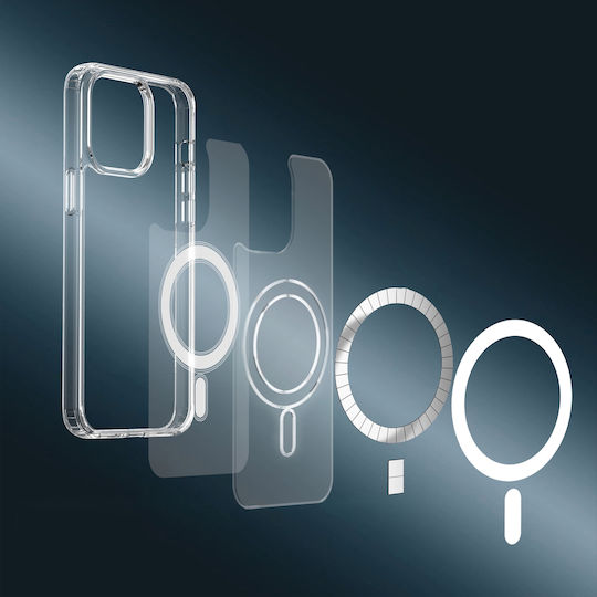 Back Cover Tempered Glass / Silicon Transparent (iPhone 15)