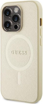 Guess Saffiano Back Cover Beige (iPhone 15 Pro MaxApple iPhone 15 Pro Max)