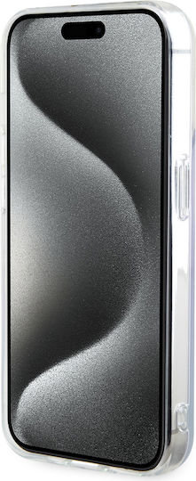Guess Iml Iridescent Magsafe Umschlag Rückseite Kunststoff Lila (iPhone 15 Pro)