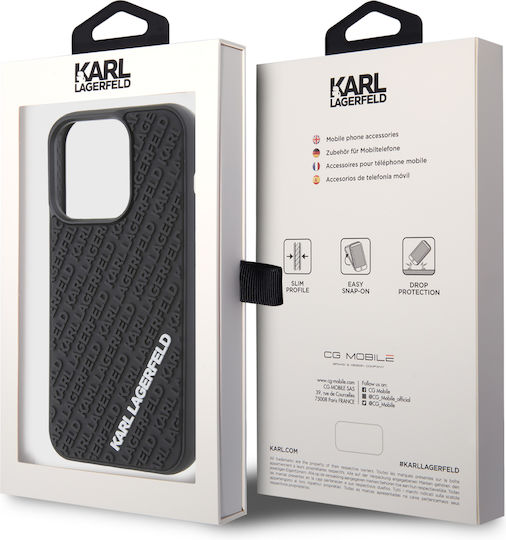 Karl Lagerfeld 3d Rubber Back Cover Plastic / Silicon Multicolor (iPhone 15 Pro)