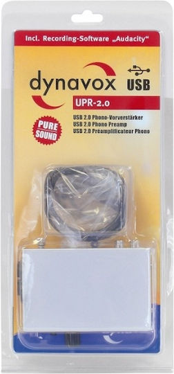 Dynavox USB-Phono UPR-2.0 Phono Preamp Ασημί