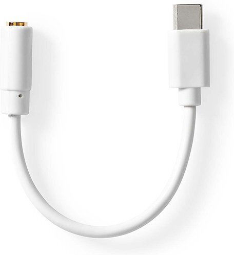 Nedis Μετατροπέας USB-C male σε 3.5mm female Λευκό 1τμχ CCGB65950WT01