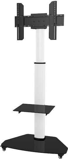 Techly ICA-TR3WH Βάση Τηλεόρασης Δαπέδου έως 70"