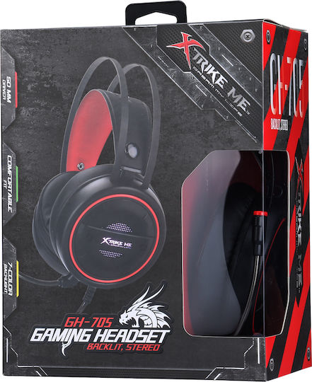 Xtrike Me GH-705 Over Ear Gaming Headset με σύνδεση 3.5mm