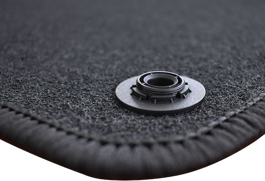 Rigum Set of Front and Rear Mats 4pcs for Peugeot 407 2004 2011 Black