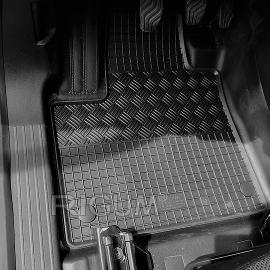 Rigum Front Mats 2pcs Tray Type for Mercedes-Benz Citan 2021+ Black