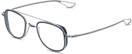 Dita Metal Prescription Eyeglass Frame in Silver Titanium DTX118-01-46