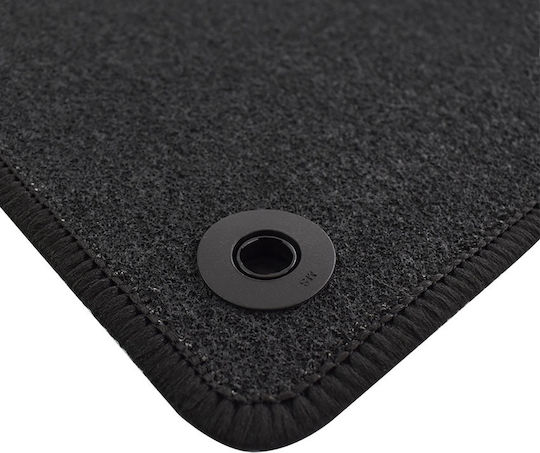 Rigum Set of Front and Rear Mats 4pcs for Renault Talisman 2016+ Black