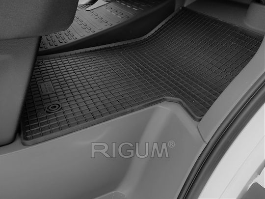 Rigum Предни Постелки 3бр от Маркуч за Volkswagen Ръкоделец 2017+ Черни