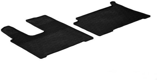 Gledring Set of Front and Rear Mats 2pcs for Mercedes-Benz Actros 2011 Black