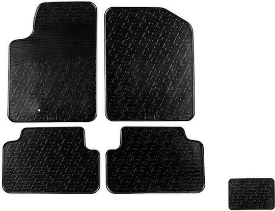 Gledring Set of Front and Rear Mats 5pcs Tray Type for Peugeot Partner Citroen Berlingo 2002-2007 Black