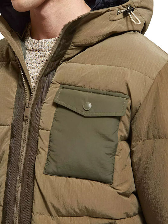 Winter Jacket Puffer Khaki