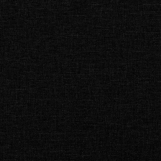 Канапе Легло Единично Облечено с Текстил Черно с Дъски и Матрак 80x200см