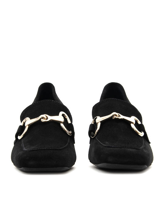Suede Γόβες με Ψηλό Τακούνι Μαύρες
