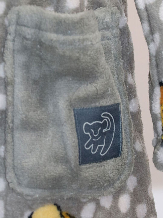 Disney Παιδική Ρόμπα Χειμωνιάτικη Fleece Χακί