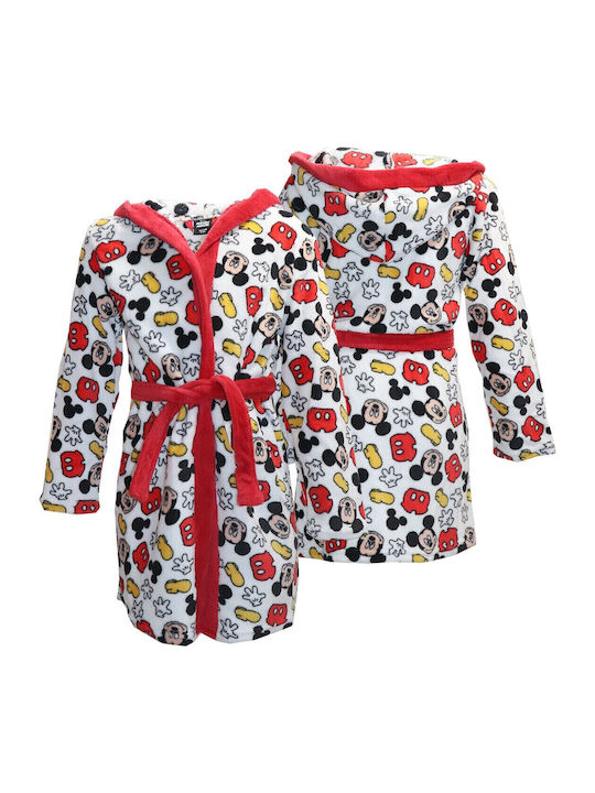 Disney Kinder Bademantel Winterlich Fleece Mehrfarbig Mickey Mouse